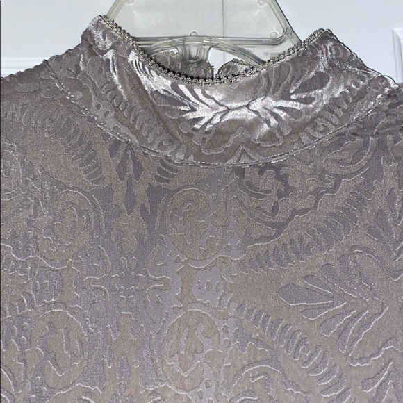 Only Worn Once Silver Velvet Free People Dress SzM - Picture 3 of 6